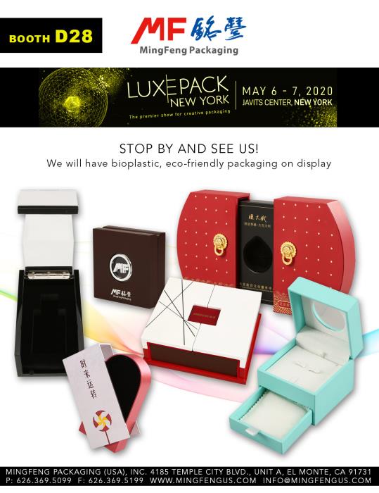 Bio-plastic eco-friendly packaging at Luxe Pack New York